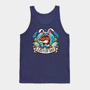 Happy Easter Day T-Rex Tank Top